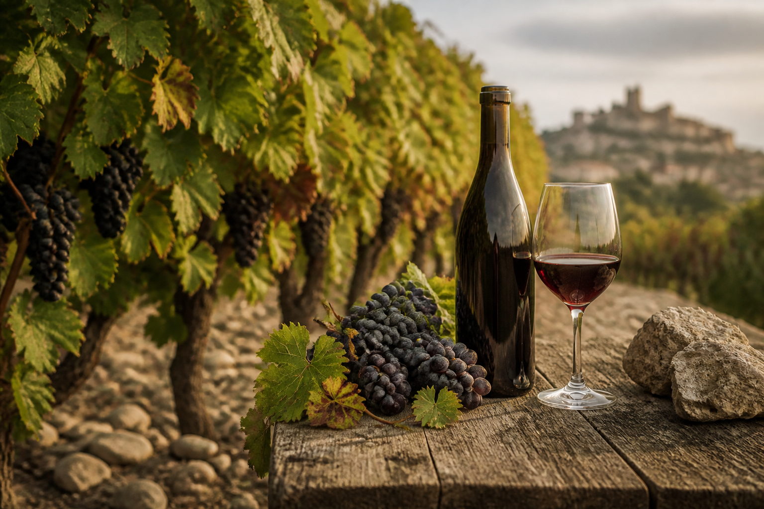 Châteauneuf-du-Pape: Historien og de 13 tilladte druer
