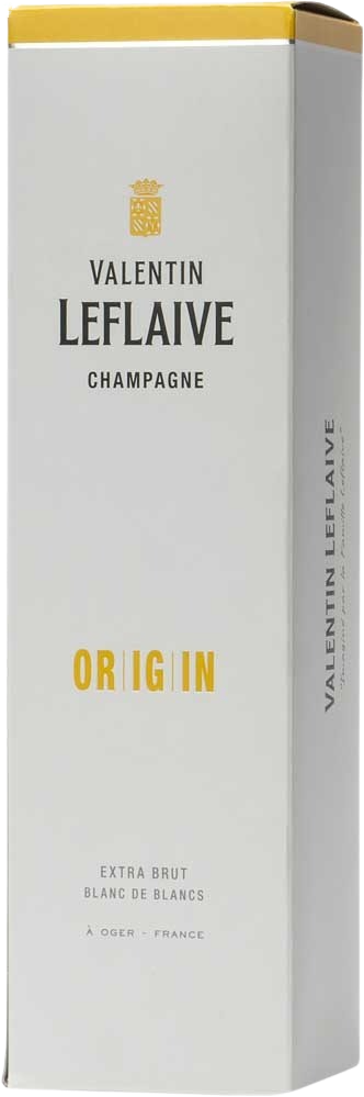 Presentask för Valentin Extra Brut Blanc de Blancs