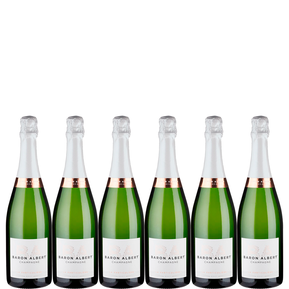 6 flaskor Champagne Brut La Particulière