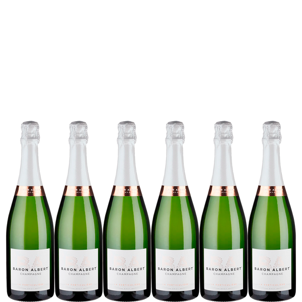 6 flaskor Champagne Brut La Particulière