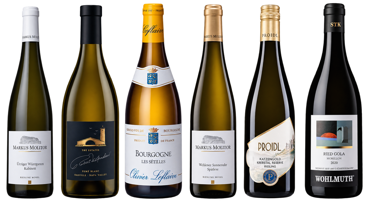 Topscore Smaklåda – 6 olika vitviner