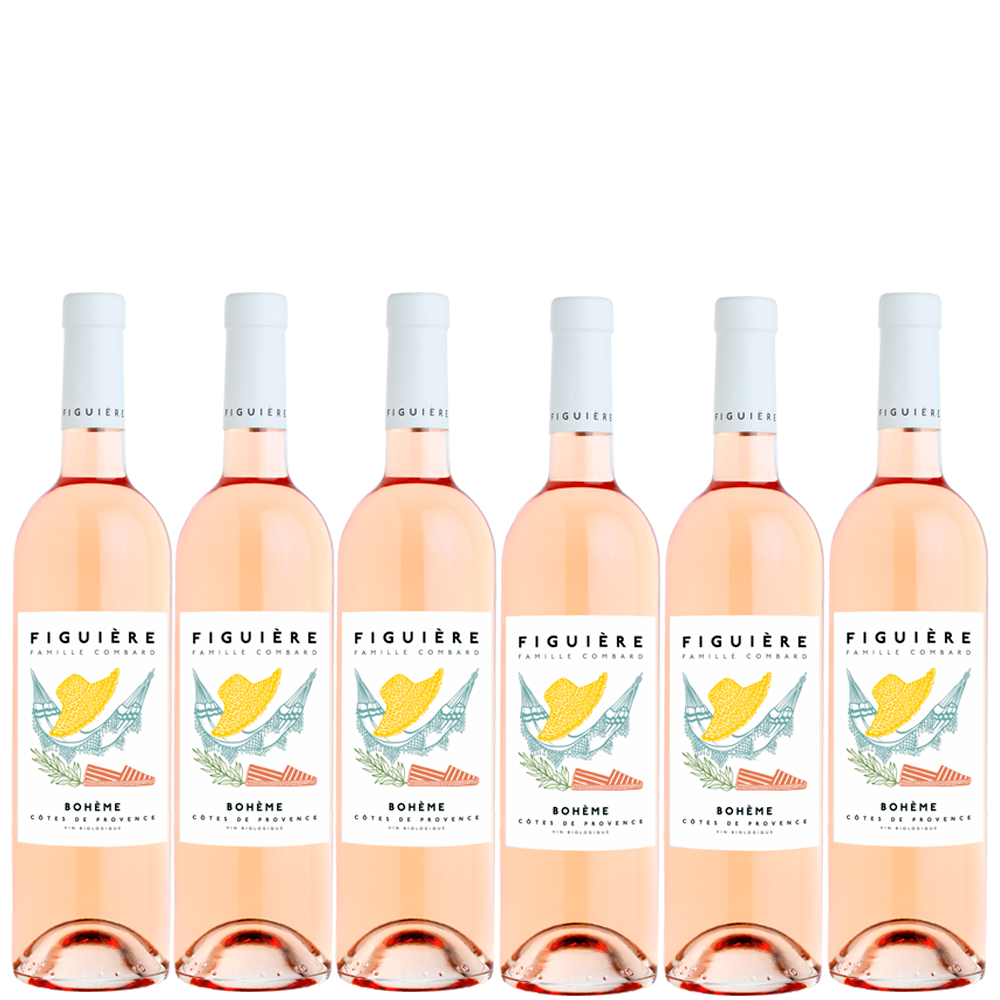 6 flaskor 2025 Côtes de Provence Rosé Cuvée Bohème